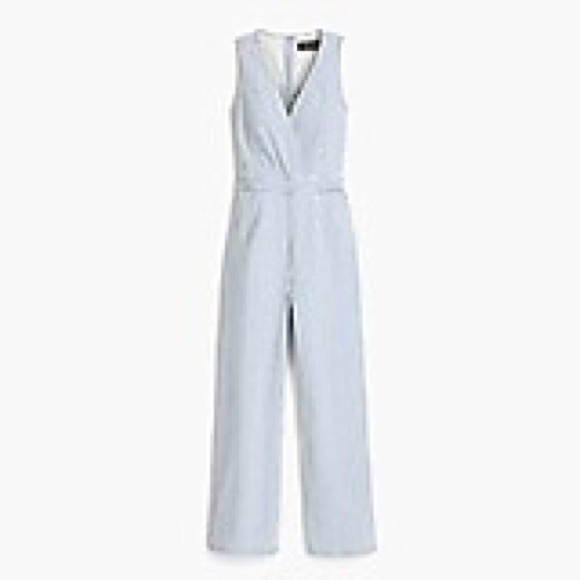 J. Crew Other - J.Crew Point Sur striped denim jumpsuit